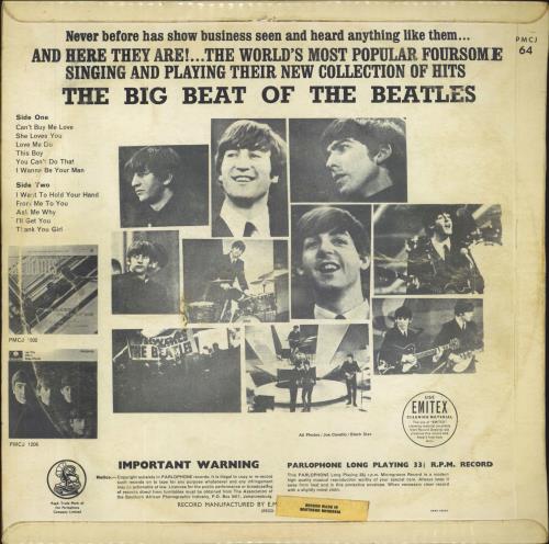超レア/THE BIG BEAT OF THE BEATLES The Beatles – The Big Beat Of The Beatles – Vinyl (Dark Blue